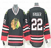 Chicago Blackhawks #22 Marcus Kruger Alternate Black NHL Hockey Jersey,baseball caps,new era cap wholesale,wholesale hats
